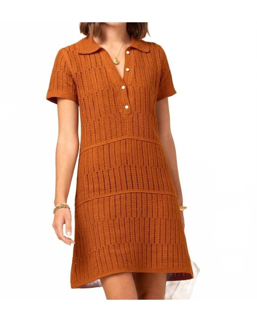 spartina 449 Orange Bettina Polo Mini Dress
