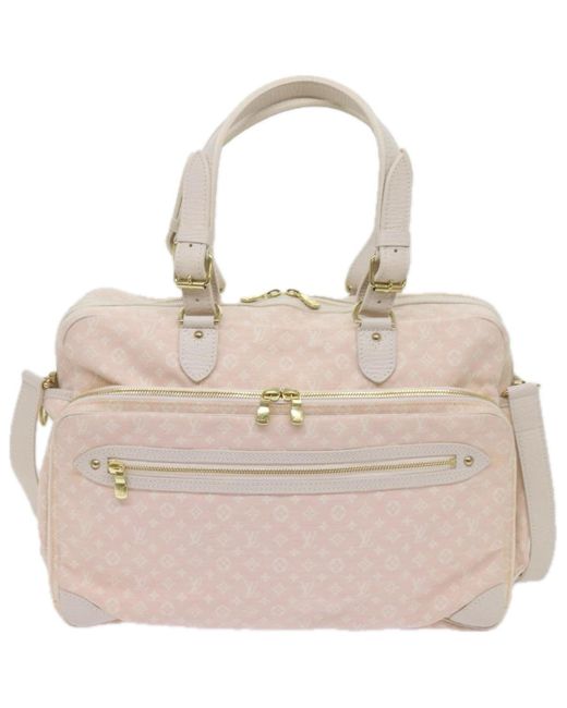 Louis Vuitton Pink Mini Lin Canvas Shoulder Bag (pre-owned)