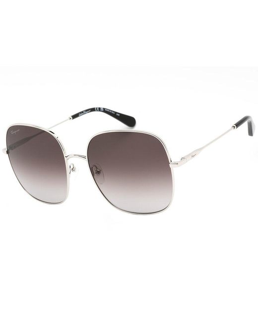 Ferragamo Metallic Sf300s 59mm Sunglasses