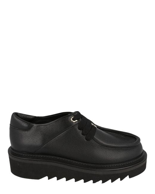 Ferragamo Black Euripilo Leather Loafers