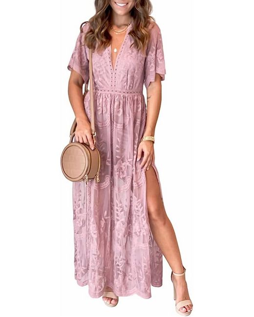 Pol Pink Falling For You Dress
