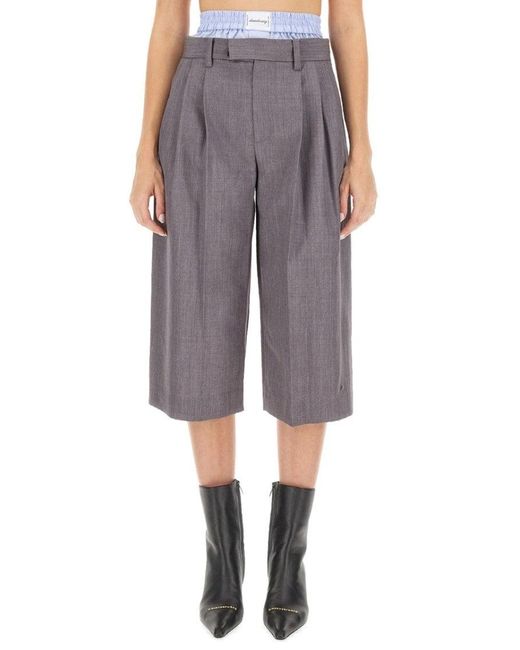 Alexander Wang Gray Tailored Culottes