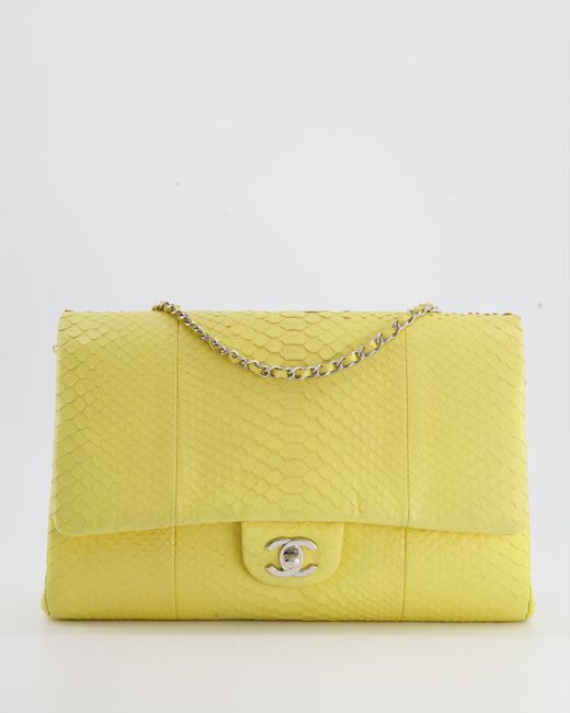 Chanel Yellow Light Timeless Clutch On Chain