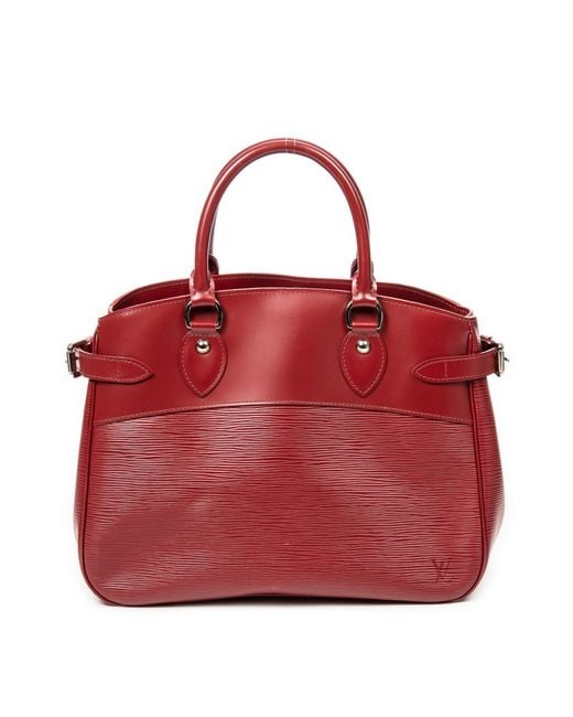 Louis Vuitton Red Passy Pm