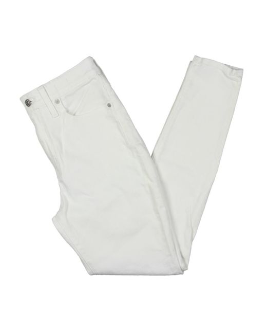 Madewell White High-rise Curvy Skinny Jeans