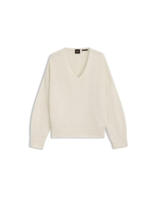 Boss Natural V-Neck Sweater