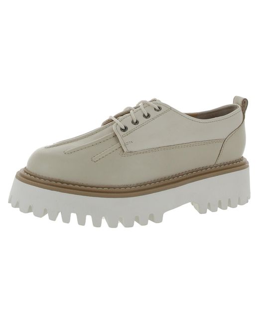Seychelles Gray Silly Me Leather lugged Sole Loafers