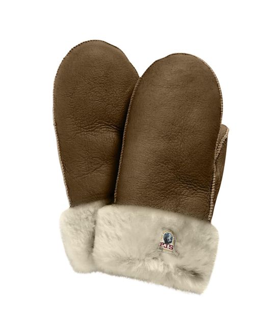 Parajumpers Green Shearling Mittens