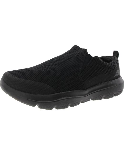 Skechers Black Go Walk Evolution Ultra Slip-On Workout Running & Training Shoes for men