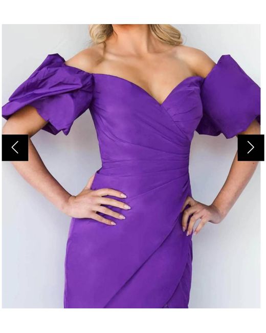 Jovani Purple Short Dress