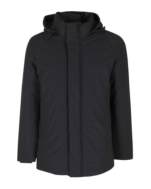 Save The Duck Black Pteris Feather Hooded Parka for men