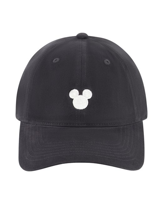 Disney Black Mickey Adjustable Baseball Embroidery Cap for men