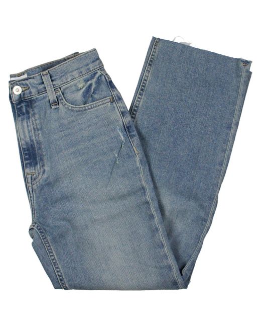 Hudson Blue Noa Mid-rise Straight Leg Cropped Jeans