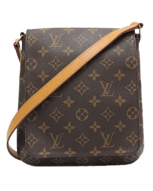 Louis Vuitton Brown Musette Canvas Shoulder Bag (pre-owned)