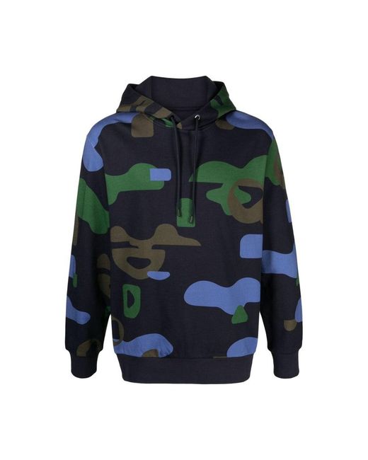 Boss Blue Seeger 150 Hoodie Sweatshirt, Camo for men