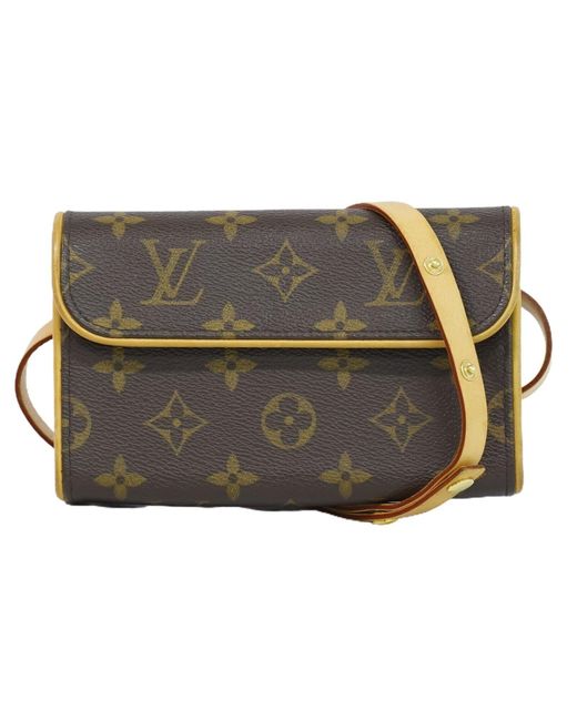 Louis Vuitton Pochette Florentine Canvas Clutch Bag (pre-owned) in