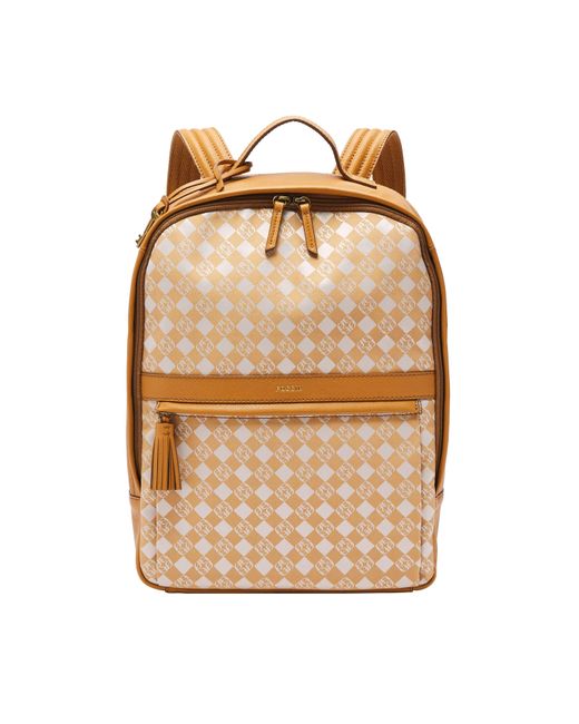 Fossil Sherri Jacquard Backpack in Yellow - Lyst