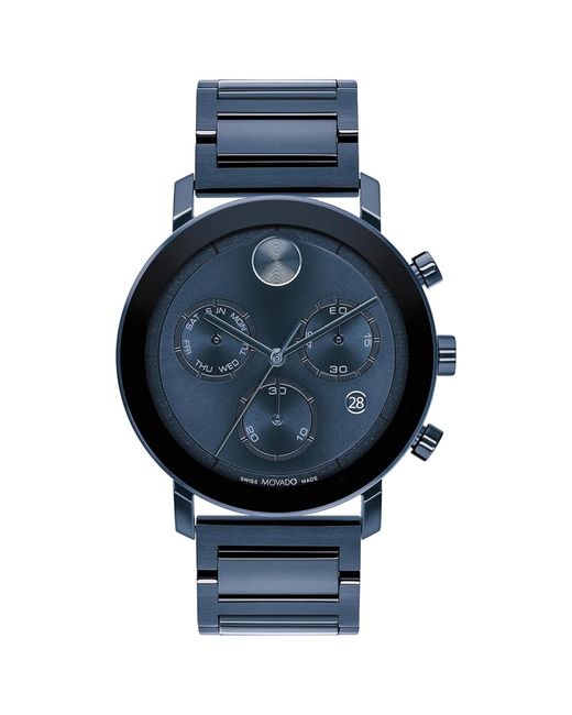 Movado Bold Blue Dial Watch for men