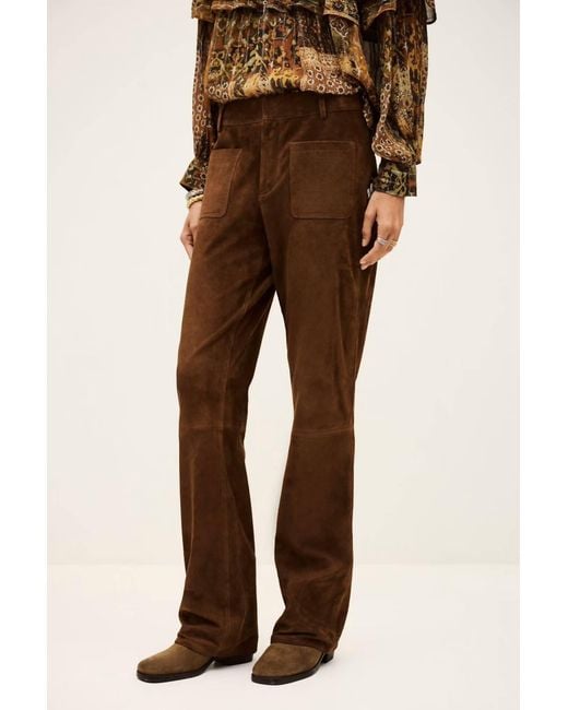 Ba&sh Brown Mossi Wide-Legged Trousers