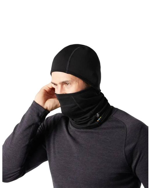 Smartwool Black Merino Sport Fleece Hinged Balaclava for men