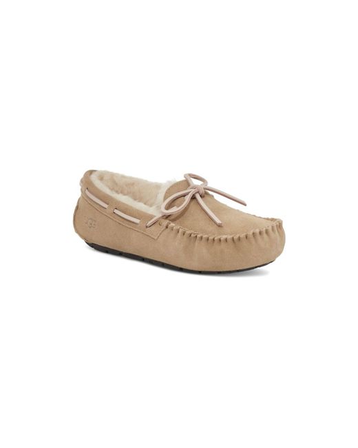Ugg Black Dakota Shearling Logo Slippers
