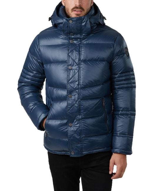 Pajar Dorchester Water Repellent Insulated Puffer Jacket in Blue | Lyst
