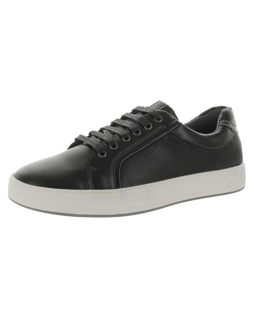 Vance Co. Black Maxx Manmade Casual And Fashion Sneakers for men
