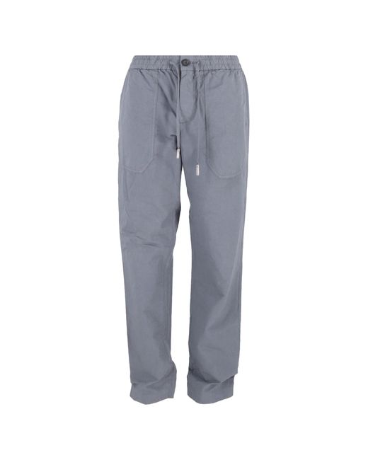 Mr P. Gray Mr. P. Drawstring Straight -Leg Trousers With Pockets for men