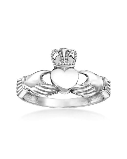 Ross-Simons Metallic 14Kt Claddagh Ring