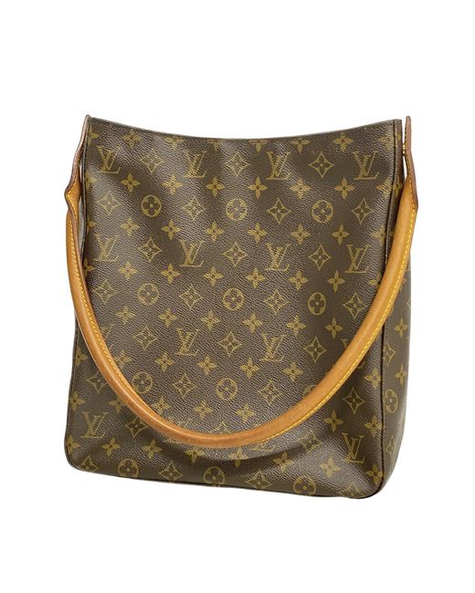Louis Vuitton Green Looping Gm Canvas Shoulder Bag (pre-owned)