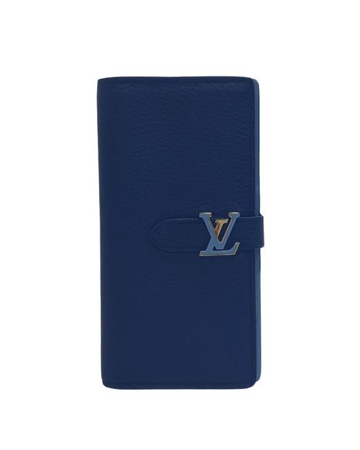 Louis Vuitton Blue Capucines Leather Wallet (pre-owned) for men