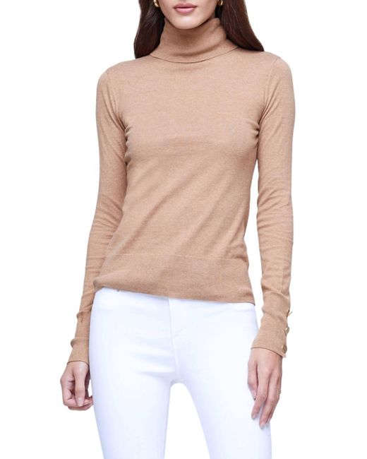 L'Agence Pink Flora Sweater