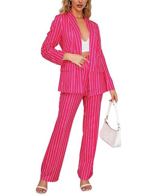 Nino Balcutti Pink 2pc Blazer & Pant Set
