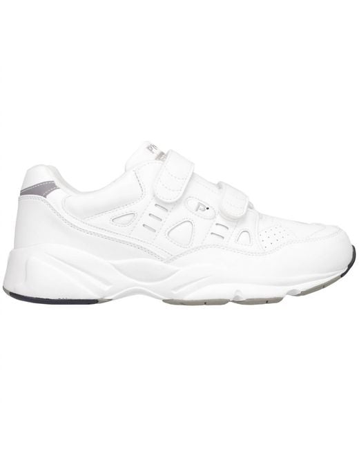 Propet White Stability Walker Extra Wide Sneakers for men