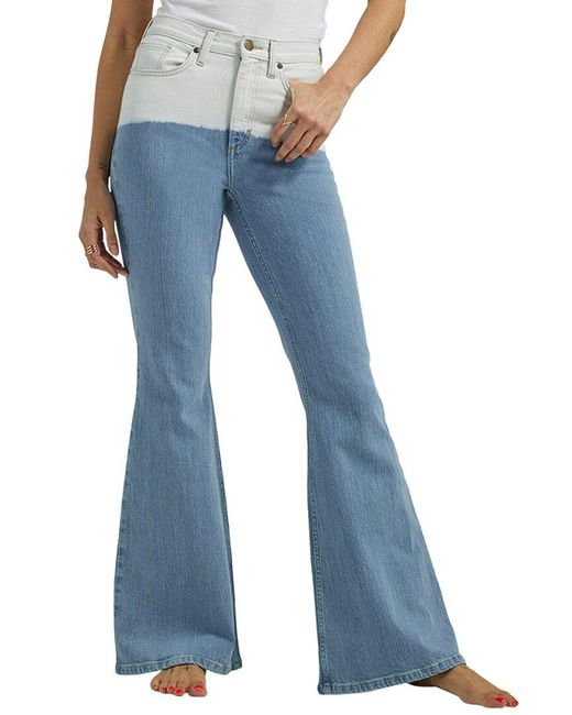 Lee Jeans Blue Out To Sea High Rise Flare Jean