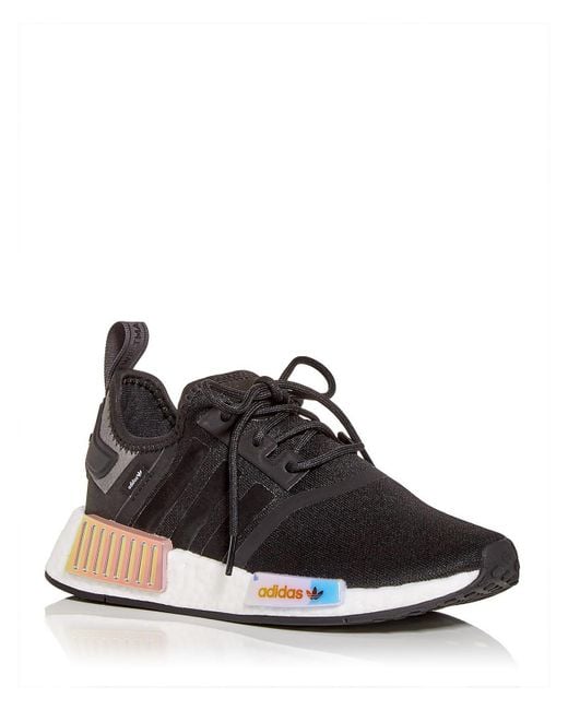 adidas Nmd R1 Training Walking Sock Sneakers in Black | Lyst