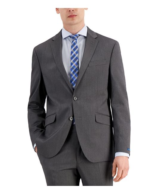 Kenneth Cole Gray Slim Fit Suit Separate Suit Jacket for men