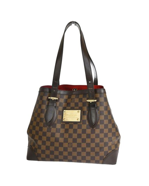 Louis Vuitton Brown Hampstead Canvas Tote Bag (pre-owned)