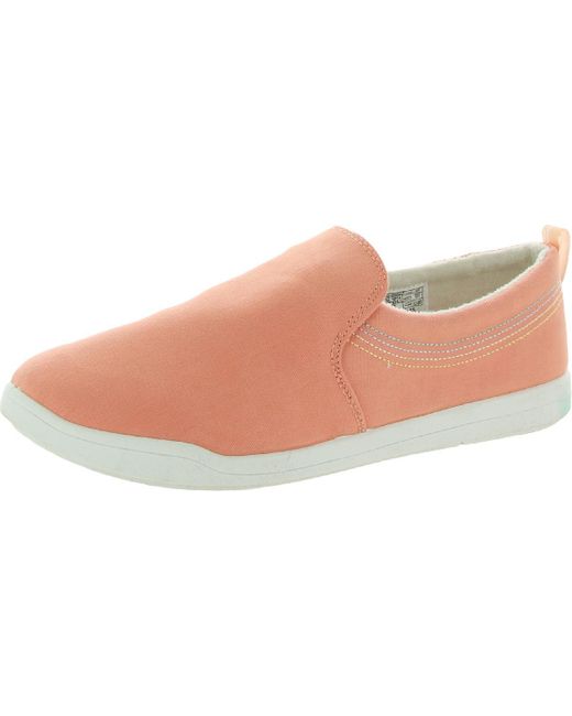 Vionic Beach Pink Marshall Canvas Laceless Slip-On Sneakers