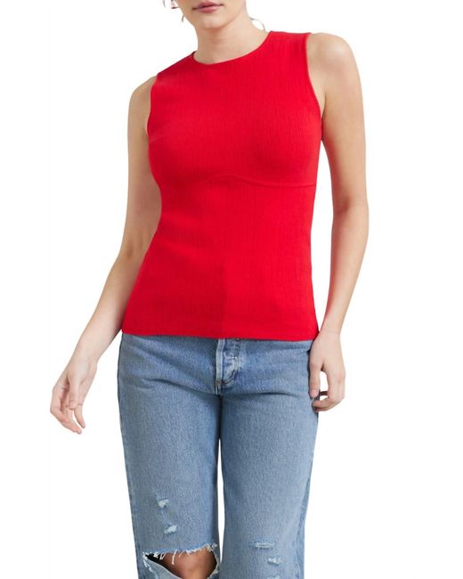 MODERN CITIZEN Red Cecily Sweater Tank