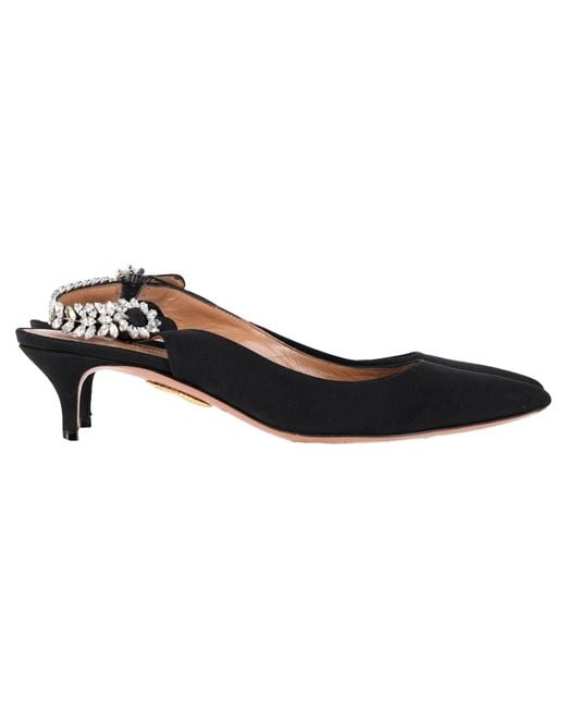 Aquazzura Women's Black Portrait Of A Lady Sling Pumps