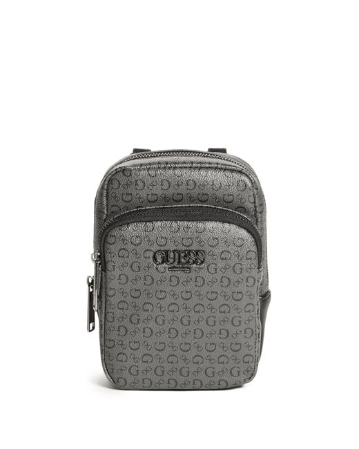 Guess Factory Toby Mini Crossbody Bag in Gray | Lyst