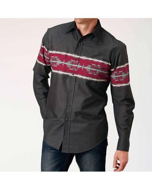 Roper Black Shirt for men