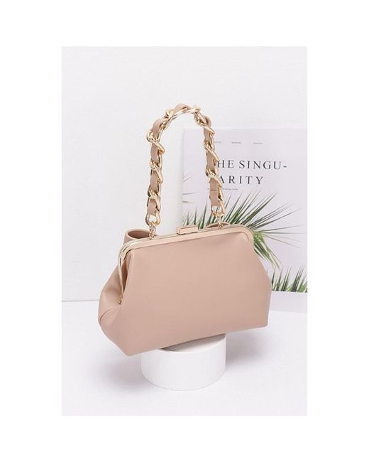 Fashnzfab Pink Bow Tie Top Handle Convertible Swing Bag