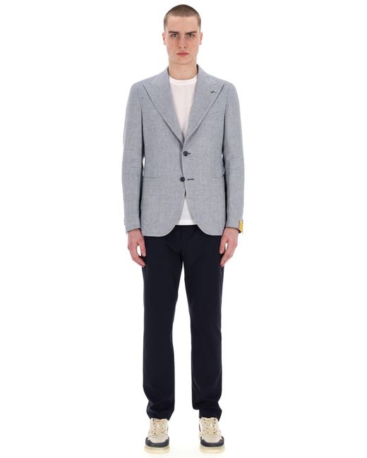 Tagliatore Blue Stylish Mini Jacket for men