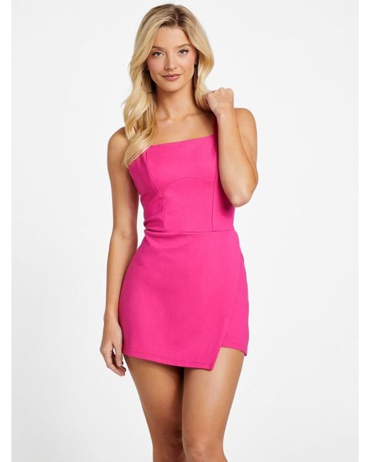 Guess Willow Romper in Pink Lyst