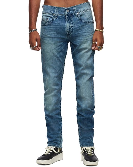 True Religion Denim High Rise Slim Jeans in Blue for Men | Lyst