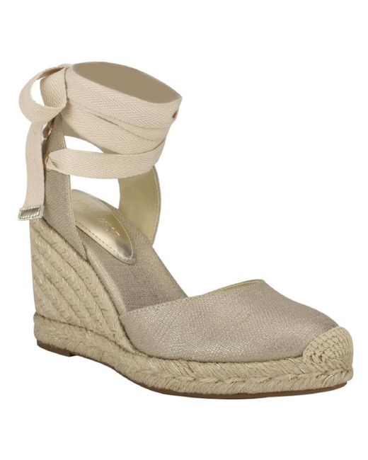 Nine West Metallic Friend 7 Wedge Comfort Insole Sandals