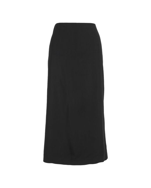 The Row Black Midi Skirt