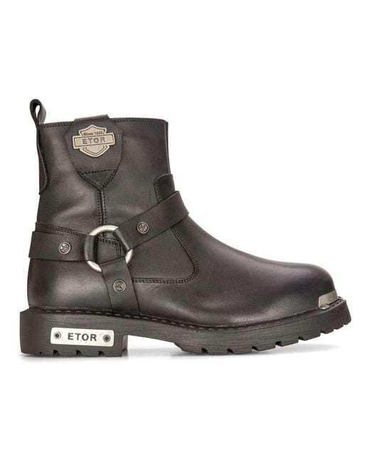 Infinity Leather Brown Leather Military Boots Combat Biker Motorcycle Punk Western Boot for men